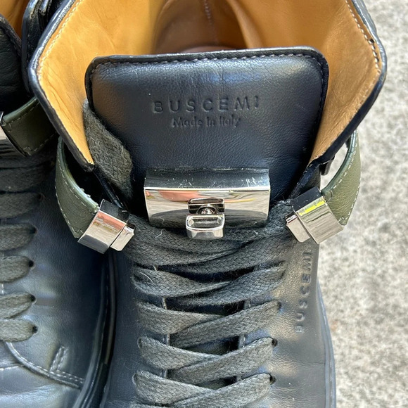 Buscemi Grey Olive green 100mm sneakers, size 40 - Picture 9 of 11